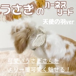 うさぎのハーネスリード（羽付き）