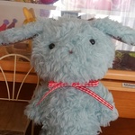もこもこウサギちゃん(渋水色)