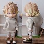 パーカーとパンツのセット　サンドベージュ（ねんどろいどどーるオビツ11ボディ共有サイズ）