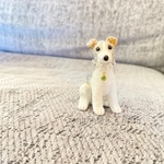 ミニチュア　犬　ウィペット　置き　オブジェ　フィギュア　#minne_new