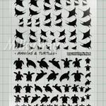  「マンタとうみがめ」レジン封入用シート