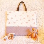 🌸再入荷🌸入園入学・保育園準備 レッスンバッグ キルティングくま