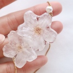 桜咲く　ブレスレット　White 訳あり価格