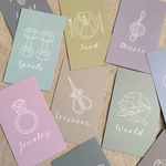 選び取りカード　くすみカラー　1歳　誕生日に♩