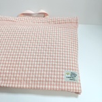 防災頭巾カバー椅子掛けタイプ【ベビーピンク】完成品