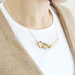 革《Gold》LetherJewel Necklace