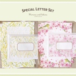 ミモザとサクラ 春のお手紙スペシャルセット（letter writing set）