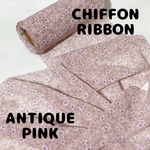 【シフォン】【150mm】【PINK】フラワーシフォンリボン【A2110】