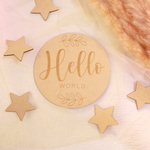  【ボタニカル】月齢カード マンスリーカード 単品発売 　11ヶ月、Hello WORLD、１歳