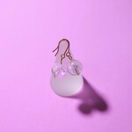 【再販】ヒマラヤ産 アイリスクォーツ 天然石 シンプル ピアス(イヤリング)