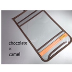 new  ランドセルカバー★ 透明カバー　chocolate brown  横幅25.7cmくらいまで対応size  