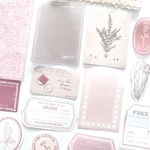 コラージュ素材 31枚入 ＊overture(pink)＊[C035]