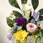 プリザーブド入り仏花　ちょっと小さめ
