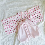 リバティプリント生地　ベビー袴　リバティRosa