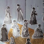 ドールシリーズ【モノクロ】フレークシール 45枚
