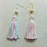 《再販》パールタッセルピアス(春色)