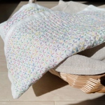 刺し子布巾　花あそび