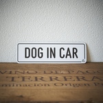 【白】DOG IN CAR マグネット