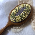 Mimosa lease 刺繍手鏡