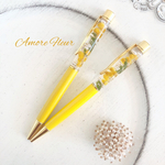 ミモザ 💛 ハーバリウムボールペン  💛　（  ミモザ 卒業 入学 誕生日 プレゼント 春ギフト 卒業祝い 入学祝い みもざ 春 イエロー ）