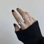 Re ▽ Silver ring R63