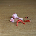 リカちゃんサイズの髪飾り・桜かんざしセット(日本髪用)