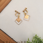 《再再再再販♡》Ｗ  gold square イヤリング＊＊