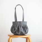 グレー/ Ｓサイズ/ balloon balloon トートバッグ/11号帆布【受注制作】