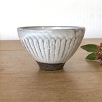 お茶碗　粉引