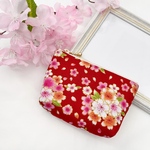 【SALE】さくらのマチ付きミニポーチ レッド