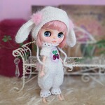 ❛ミディサイズ❜たれ耳うさちゃんロンパース