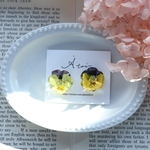 YOU made⚮̈ビオラ 耳飾り《yellow×purple》2.26 1-10