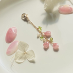 桜貝の雫　桜のマスクチャーム＊濃いピンク＊