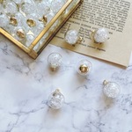【再入荷】【10個】【クリア】【16mm】 クリスタルストーン入り　ガラスドーム　 ガラスチャーム ガラスボール　 アクセサリパーツ　ハンドメイド　DIY　