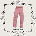 【送料無料】くすみピンク　パンツ【ブライス】【リカちゃん】【ブライスアウトフィット】【リカちゃん服】