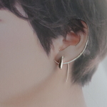 【純銀製】再販　シンプルたら～ん、しずくのピアス（小）