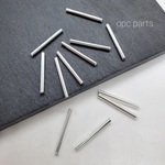 【３４個】no369 真鍮製 20mm シルバー チューブビーズ