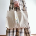 紙袋型　トートバッグ　四角　刺繍