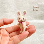 ミニチュア モールアート チビうさ ちゃん テディベア モールベア Tamubear