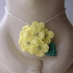 菜の花のネックレス❁しろくま貯金箱☆　春