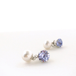 雪解けラベンダーピアス