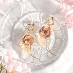 八重桜 イヤリング ／ピアス(両耳耳)