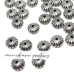 26個入)antique silver acryl pumpkin beads