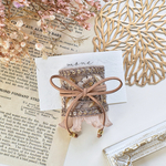インド刺繍　刺繍リボン　刺繍　リボン　ブラウン　茶色　ブラウン　フリル　ゴールド　花柄　ポニーフック　＊　ヘアアクセサリー　お洒落　結婚式　ウェディング　お呼ばれ　髪飾り　ギフト
