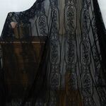 連続模様レース　150㎝＊3m　ブラック