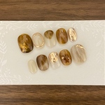 ネイルチップ　ミラー　ニュアンスネイル