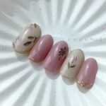 新作*くすみチューリップ×ミラーネイル