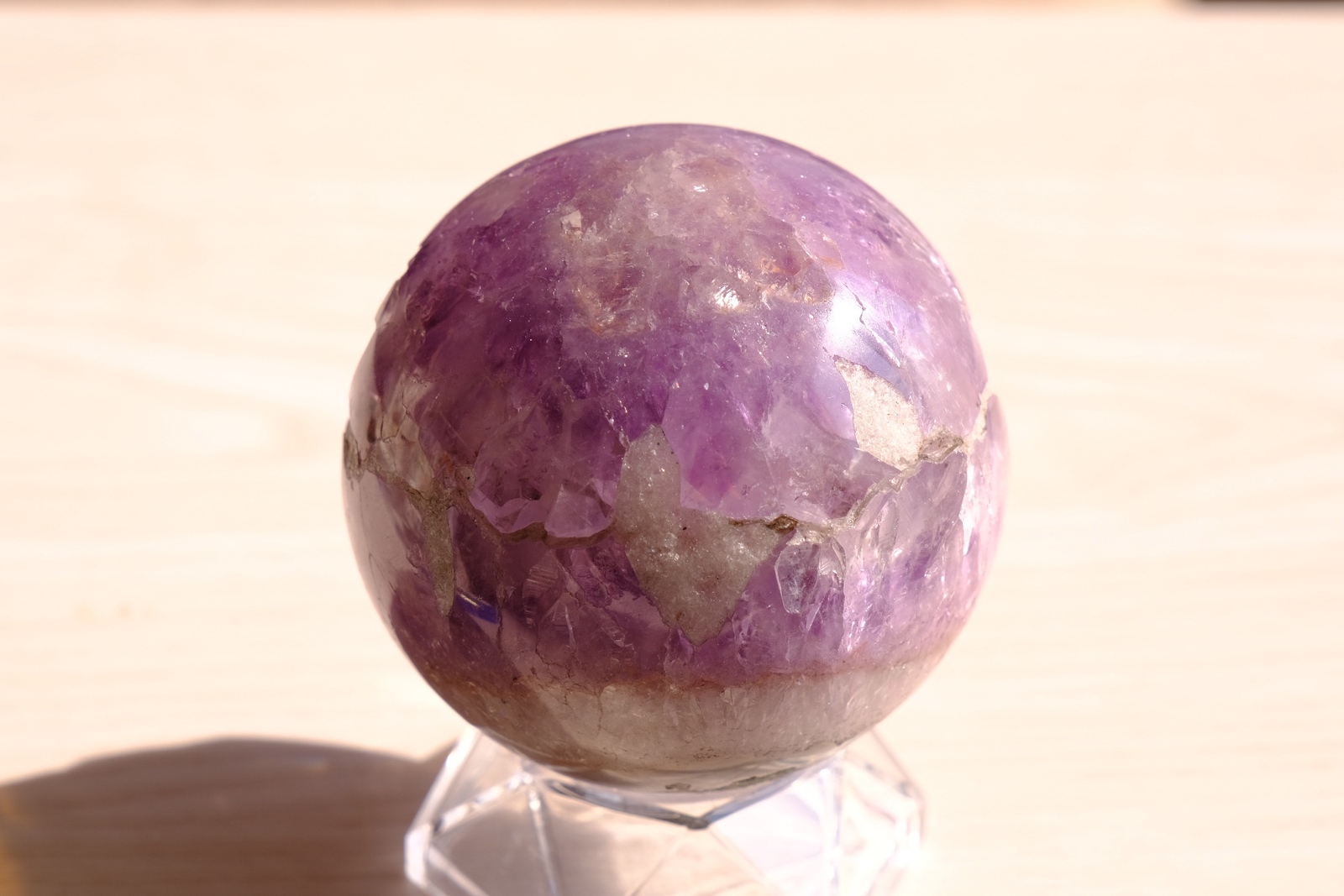 🔮✨圧倒的な開運効果✨🔮笑門来福アメジスト笑口 台座付き - Healer's