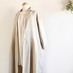・*:..リネンテーラーカラーのコート kinari