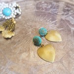 ヴィンテージハートピアス 2way vintage pierced earrings TQ <TQ2W-HR>